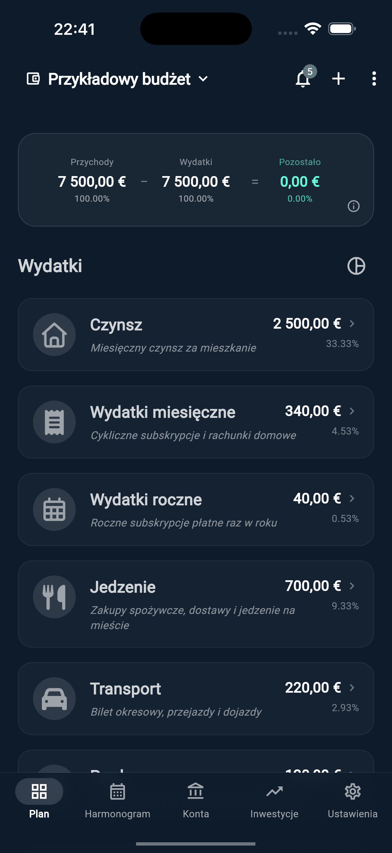 Liquify Plan tab