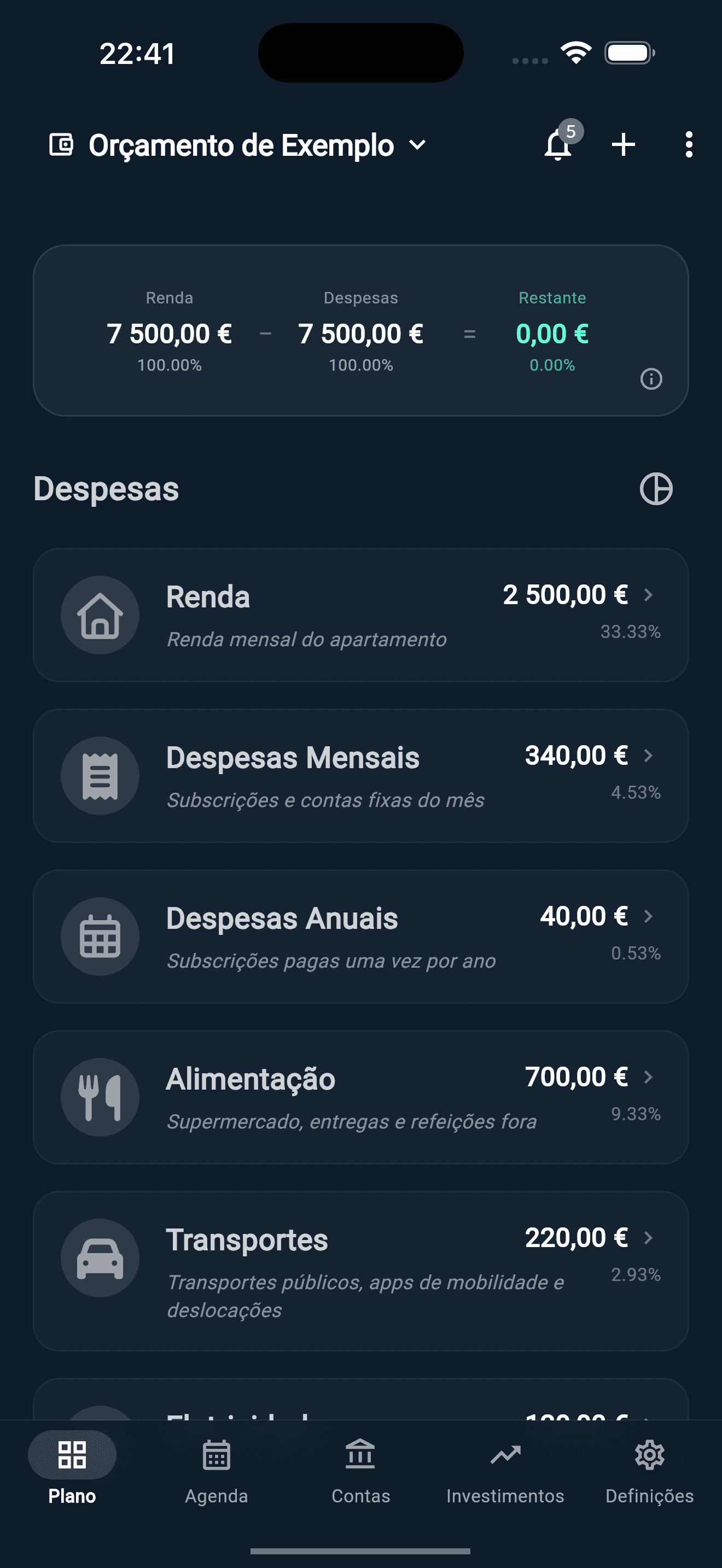 Liquify Plan tab