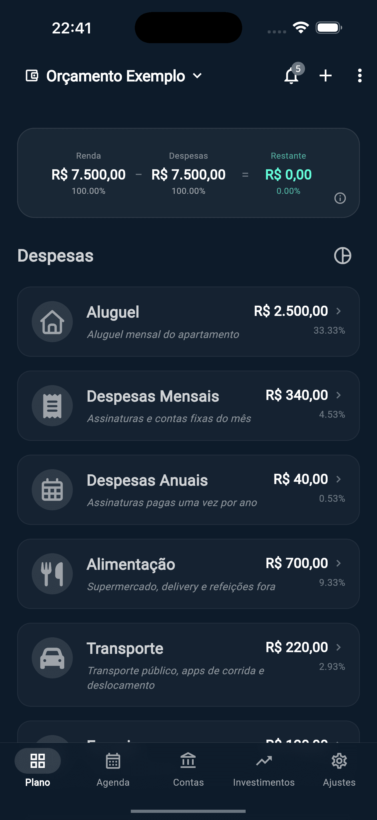 Liquify Plan tab